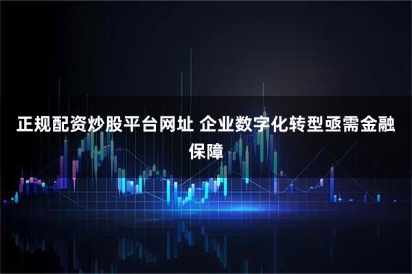 正规配资炒股平台网址 企业数字化转型亟需金融保障