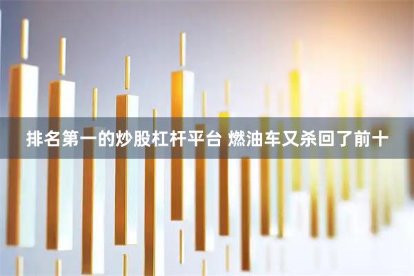 排名第一的炒股杠杆平台 燃油车又杀回了前十